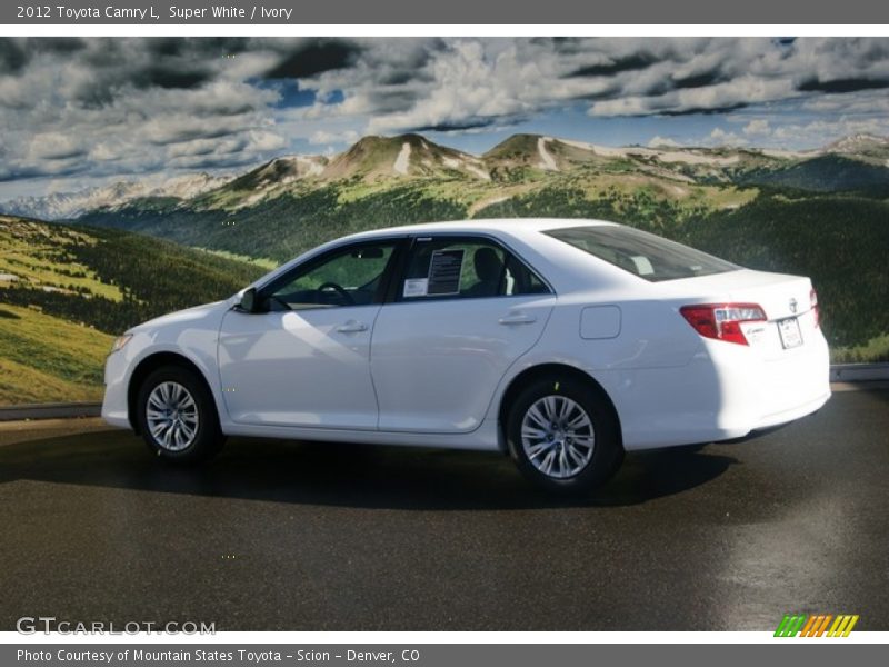 Super White / Ivory 2012 Toyota Camry L