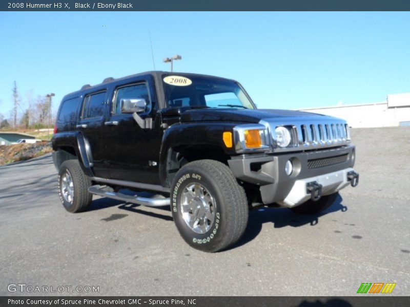 Black / Ebony Black 2008 Hummer H3 X