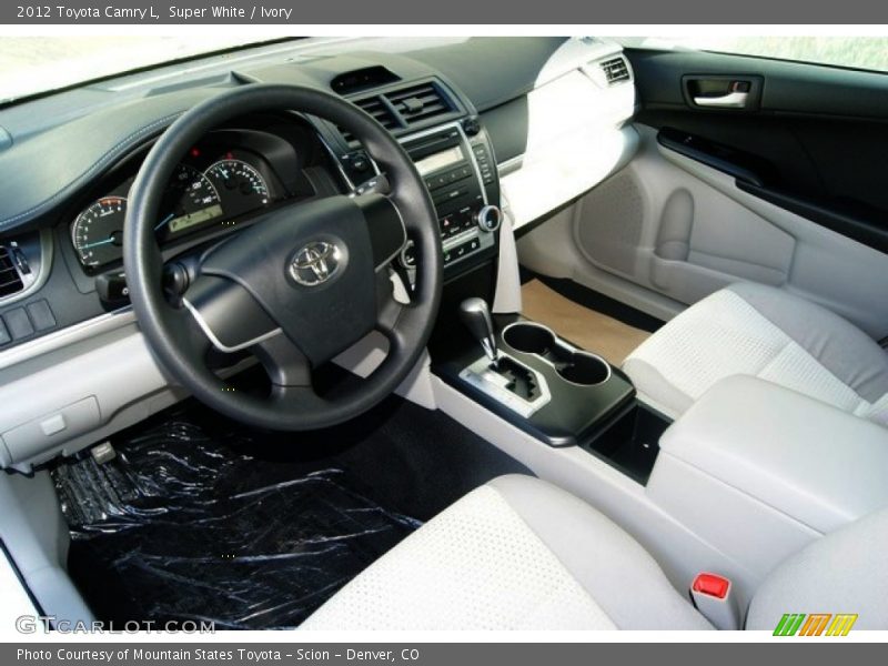 Super White / Ivory 2012 Toyota Camry L