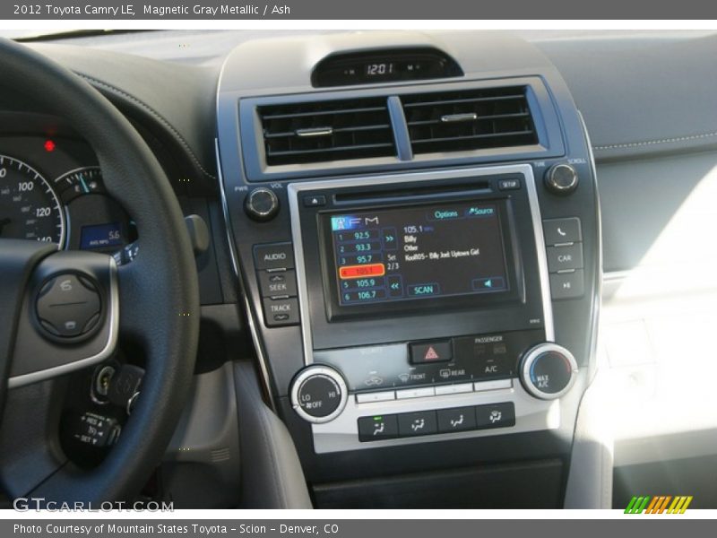 Magnetic Gray Metallic / Ash 2012 Toyota Camry LE