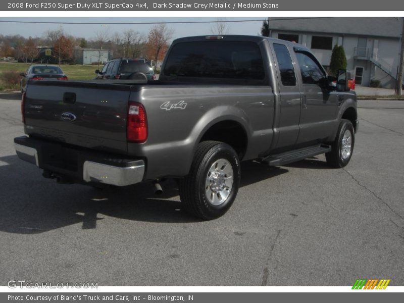 Dark Shadow Grey Metallic / Medium Stone 2008 Ford F250 Super Duty XLT SuperCab 4x4
