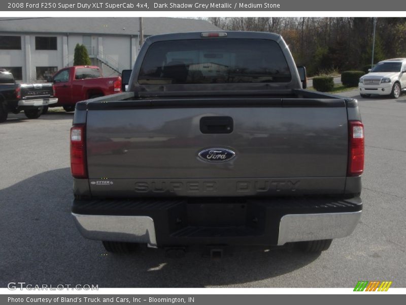 Dark Shadow Grey Metallic / Medium Stone 2008 Ford F250 Super Duty XLT SuperCab 4x4