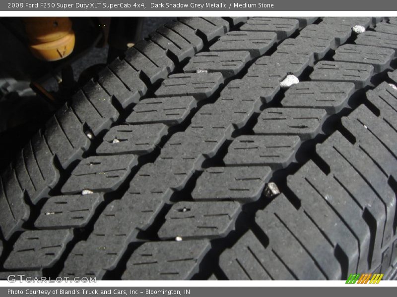 Dark Shadow Grey Metallic / Medium Stone 2008 Ford F250 Super Duty XLT SuperCab 4x4