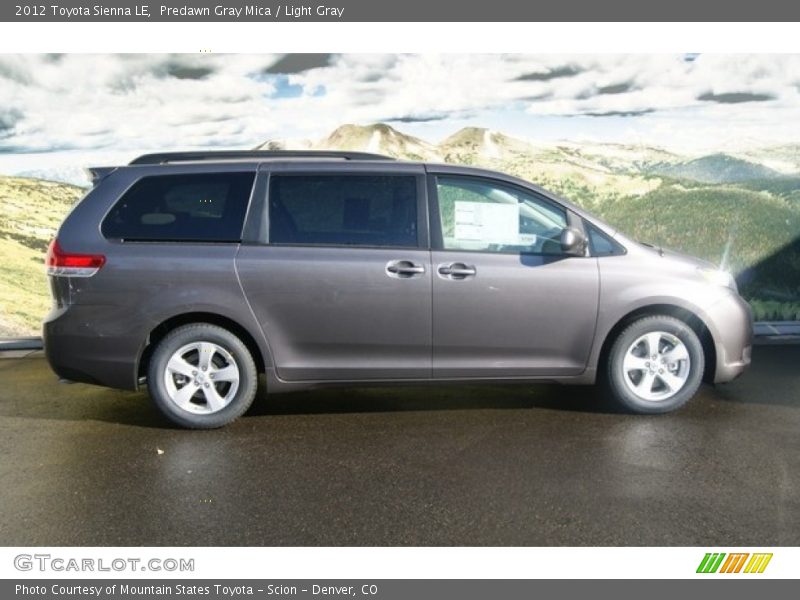 Predawn Gray Mica / Light Gray 2012 Toyota Sienna LE