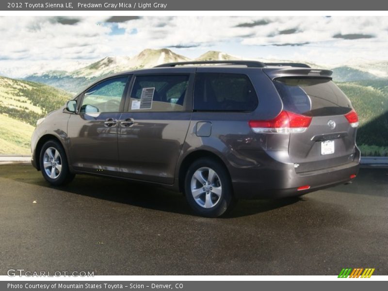 Predawn Gray Mica / Light Gray 2012 Toyota Sienna LE