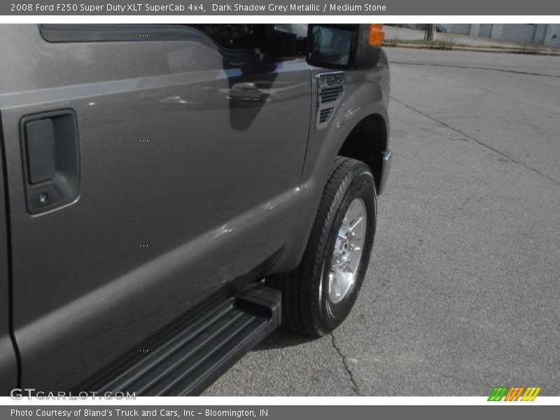 Dark Shadow Grey Metallic / Medium Stone 2008 Ford F250 Super Duty XLT SuperCab 4x4