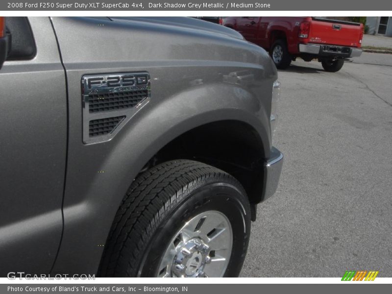 Dark Shadow Grey Metallic / Medium Stone 2008 Ford F250 Super Duty XLT SuperCab 4x4