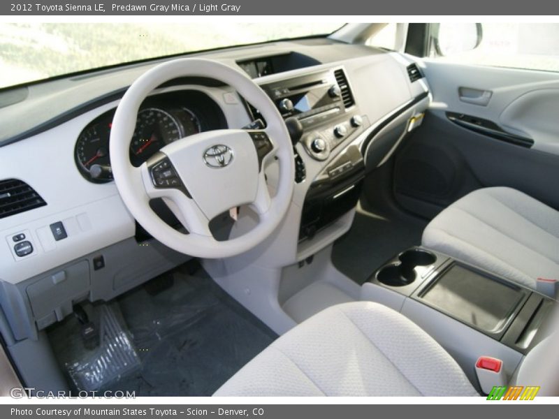 Predawn Gray Mica / Light Gray 2012 Toyota Sienna LE