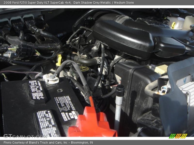 Dark Shadow Grey Metallic / Medium Stone 2008 Ford F250 Super Duty XLT SuperCab 4x4