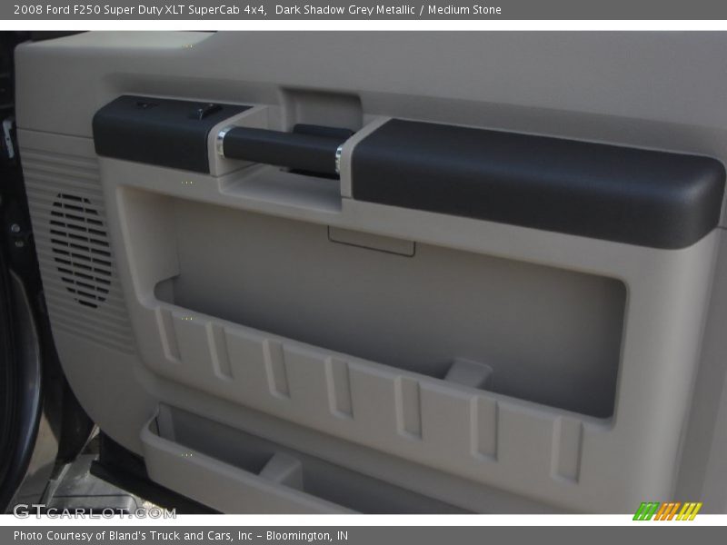Dark Shadow Grey Metallic / Medium Stone 2008 Ford F250 Super Duty XLT SuperCab 4x4
