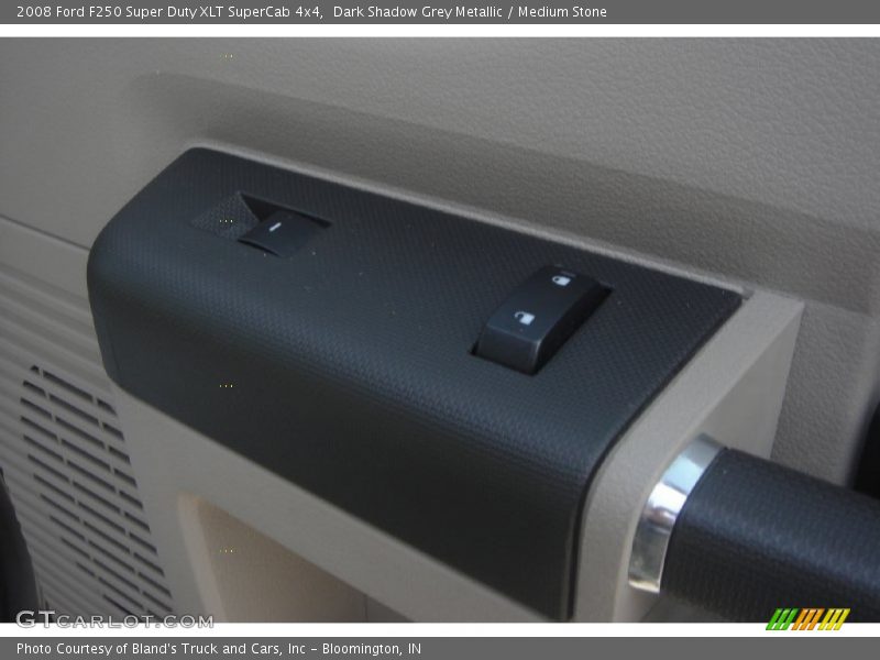 Dark Shadow Grey Metallic / Medium Stone 2008 Ford F250 Super Duty XLT SuperCab 4x4