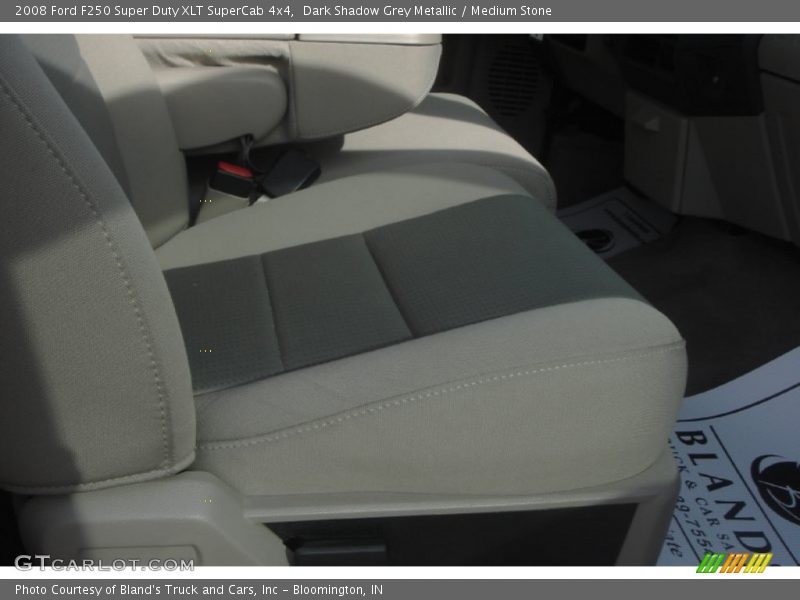 Dark Shadow Grey Metallic / Medium Stone 2008 Ford F250 Super Duty XLT SuperCab 4x4