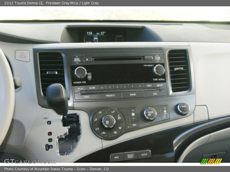 Predawn Gray Mica / Light Gray 2012 Toyota Sienna LE