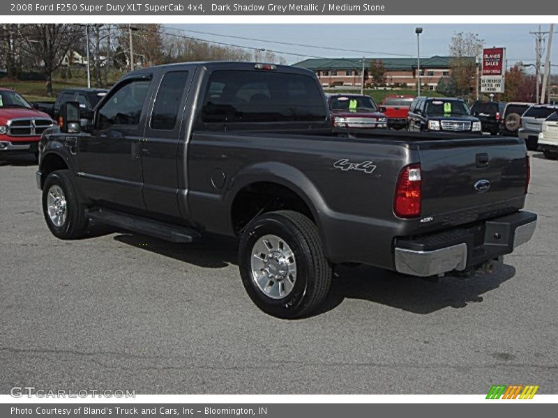 Dark Shadow Grey Metallic / Medium Stone 2008 Ford F250 Super Duty XLT SuperCab 4x4
