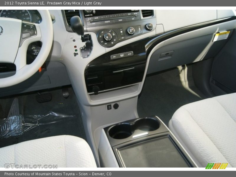 Predawn Gray Mica / Light Gray 2012 Toyota Sienna LE