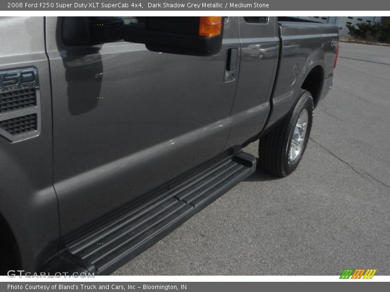 Dark Shadow Grey Metallic / Medium Stone 2008 Ford F250 Super Duty XLT SuperCab 4x4