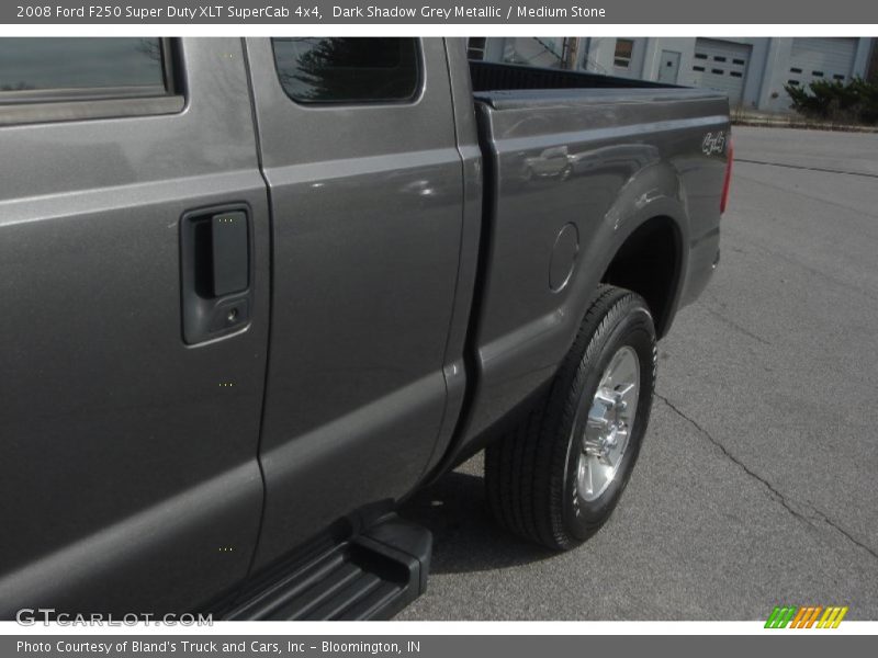 Dark Shadow Grey Metallic / Medium Stone 2008 Ford F250 Super Duty XLT SuperCab 4x4
