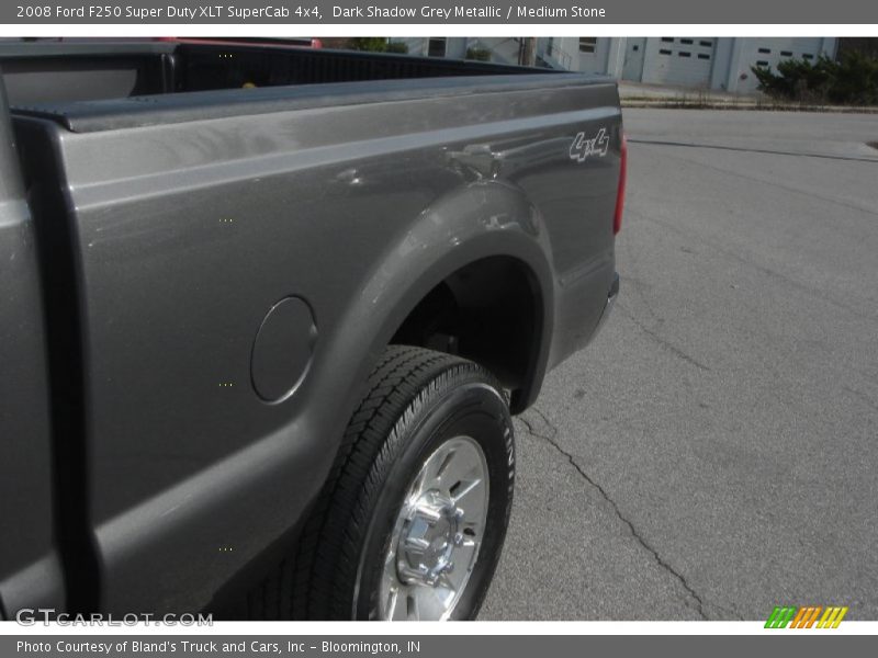 Dark Shadow Grey Metallic / Medium Stone 2008 Ford F250 Super Duty XLT SuperCab 4x4