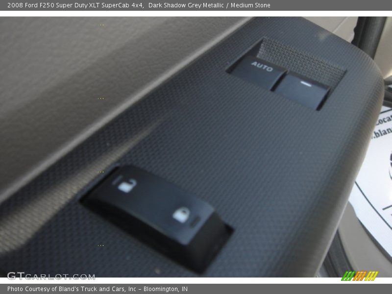 Dark Shadow Grey Metallic / Medium Stone 2008 Ford F250 Super Duty XLT SuperCab 4x4