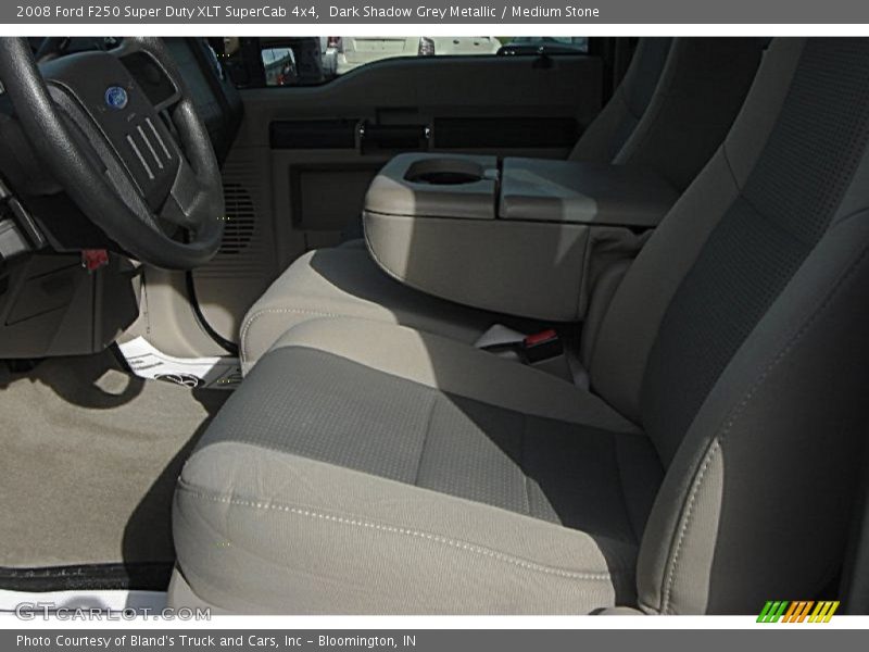 Dark Shadow Grey Metallic / Medium Stone 2008 Ford F250 Super Duty XLT SuperCab 4x4