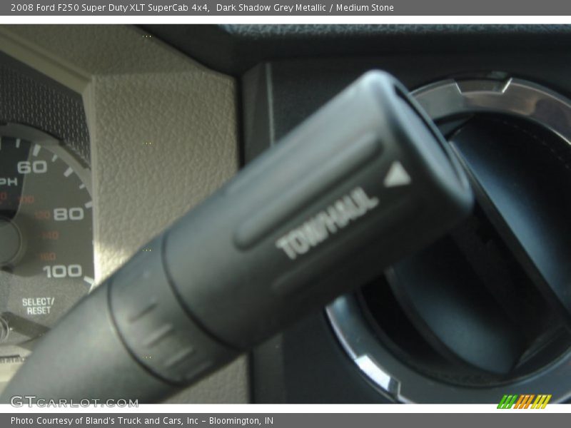Dark Shadow Grey Metallic / Medium Stone 2008 Ford F250 Super Duty XLT SuperCab 4x4