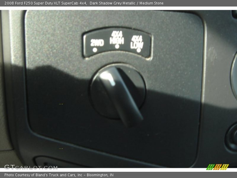 Dark Shadow Grey Metallic / Medium Stone 2008 Ford F250 Super Duty XLT SuperCab 4x4