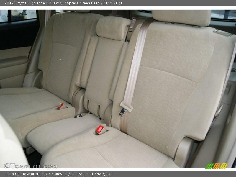 Cypress Green Pearl / Sand Beige 2012 Toyota Highlander V6 4WD