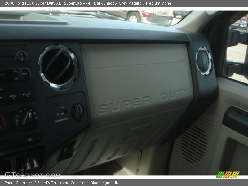 Dark Shadow Grey Metallic / Medium Stone 2008 Ford F250 Super Duty XLT SuperCab 4x4