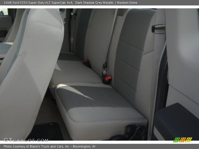 Dark Shadow Grey Metallic / Medium Stone 2008 Ford F250 Super Duty XLT SuperCab 4x4