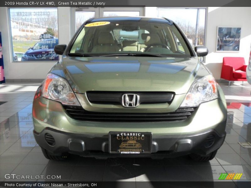 Green Tea Metallic / Ivory 2009 Honda CR-V LX 4WD