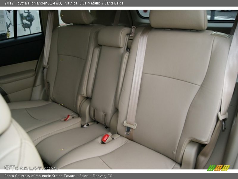 Nautical Blue Metallic / Sand Beige 2012 Toyota Highlander SE 4WD