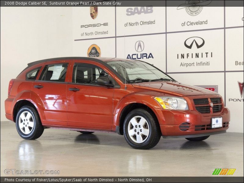 Sunburst Orange Pearl / Dark Slate Gray 2008 Dodge Caliber SE