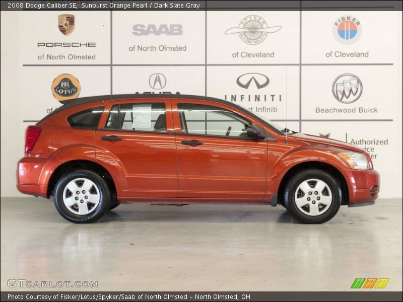 Sunburst Orange Pearl / Dark Slate Gray 2008 Dodge Caliber SE