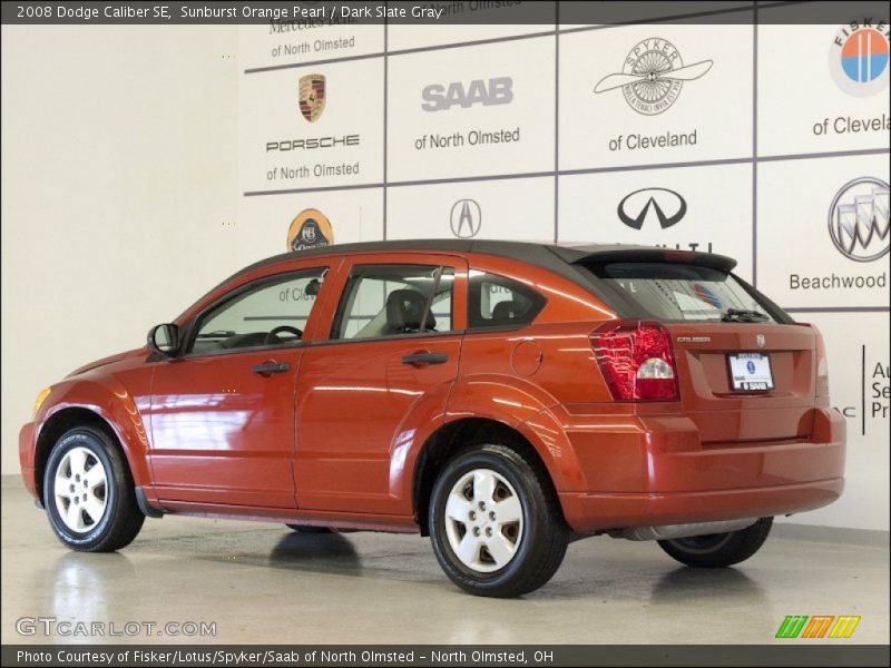 Sunburst Orange Pearl / Dark Slate Gray 2008 Dodge Caliber SE