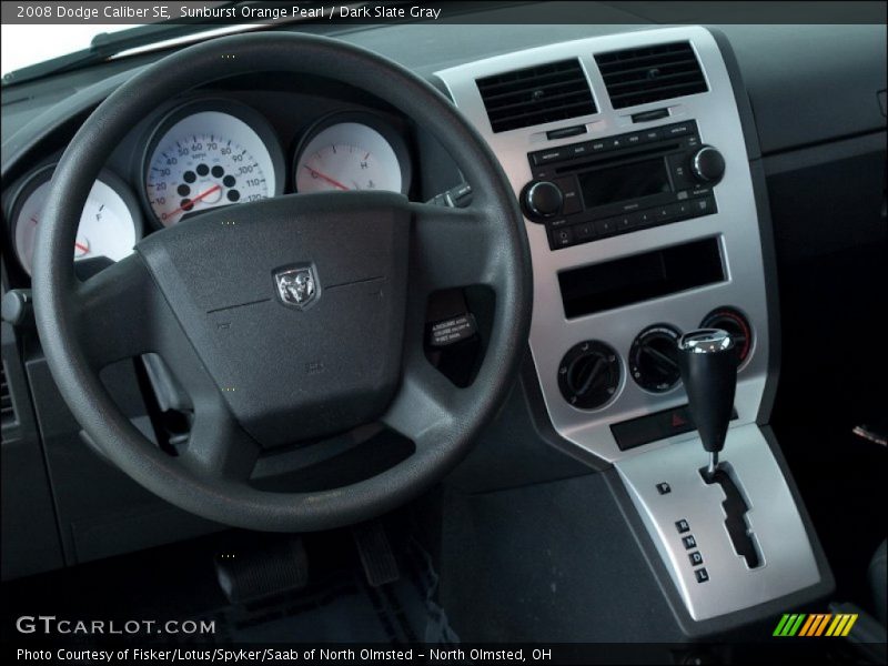 Sunburst Orange Pearl / Dark Slate Gray 2008 Dodge Caliber SE