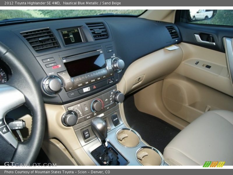 Nautical Blue Metallic / Sand Beige 2012 Toyota Highlander SE 4WD