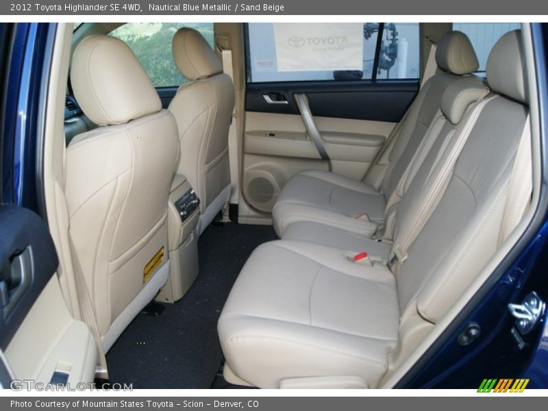 Nautical Blue Metallic / Sand Beige 2012 Toyota Highlander SE 4WD