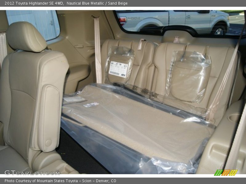 Nautical Blue Metallic / Sand Beige 2012 Toyota Highlander SE 4WD