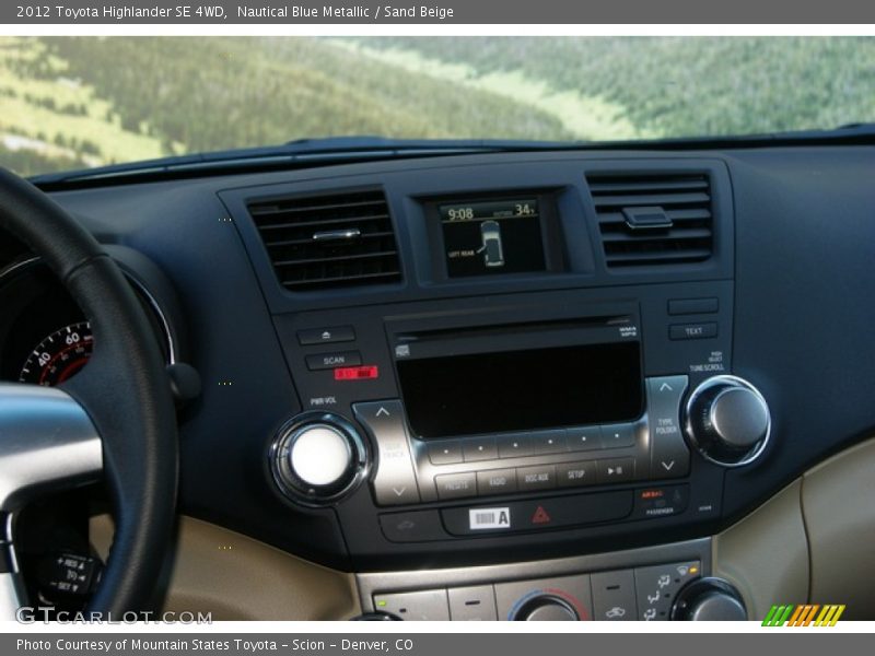 Nautical Blue Metallic / Sand Beige 2012 Toyota Highlander SE 4WD