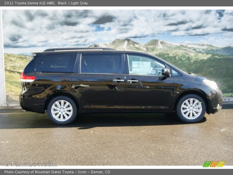 Black / Light Gray 2012 Toyota Sienna XLE AWD