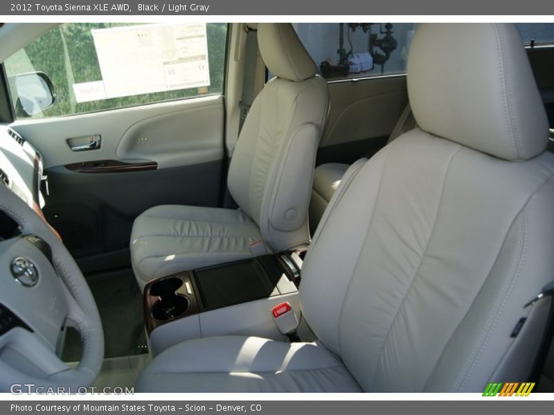 Black / Light Gray 2012 Toyota Sienna XLE AWD