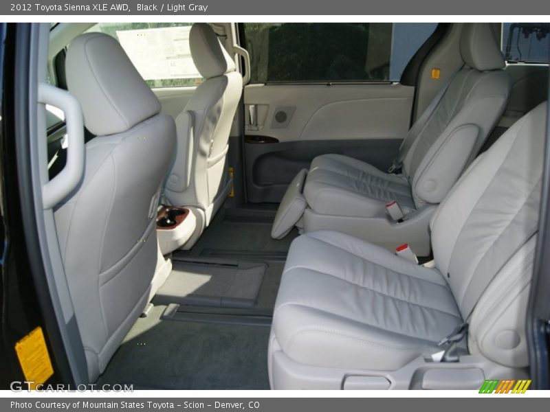 Black / Light Gray 2012 Toyota Sienna XLE AWD