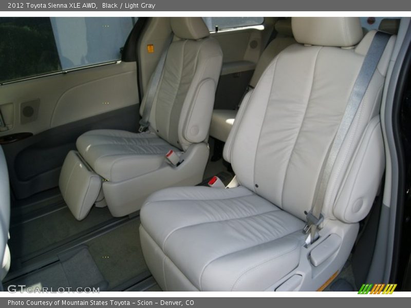 Black / Light Gray 2012 Toyota Sienna XLE AWD