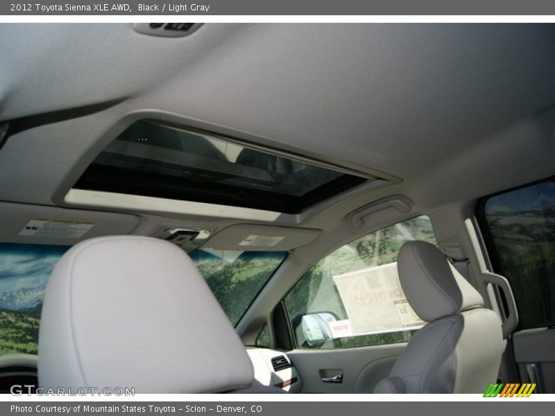 Black / Light Gray 2012 Toyota Sienna XLE AWD