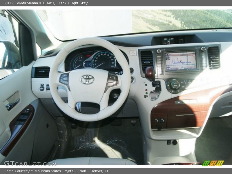 Black / Light Gray 2012 Toyota Sienna XLE AWD
