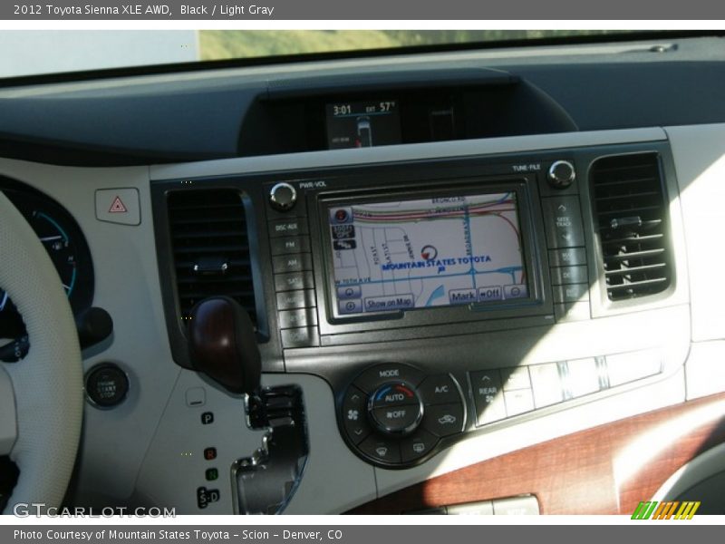 Black / Light Gray 2012 Toyota Sienna XLE AWD