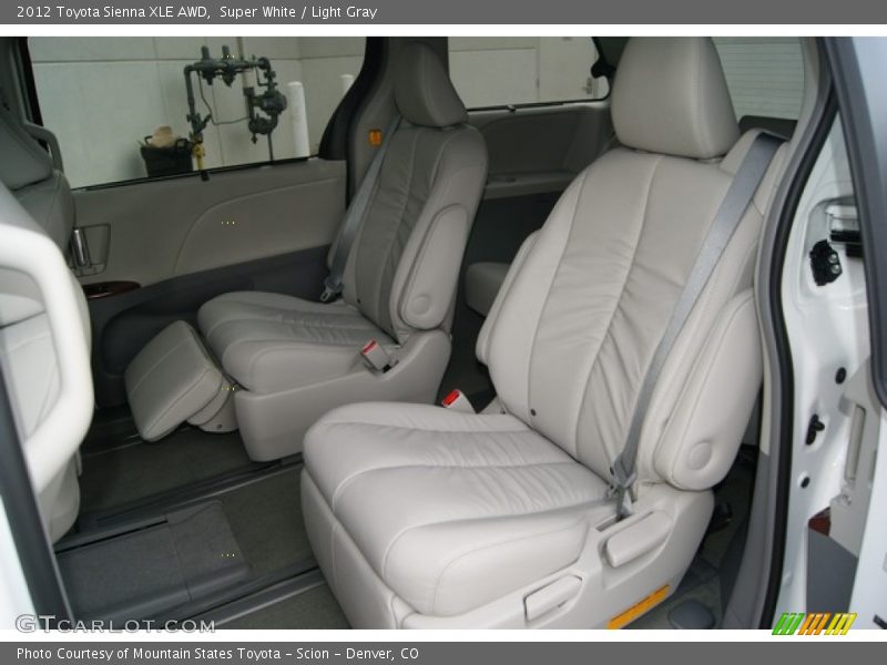 Super White / Light Gray 2012 Toyota Sienna XLE AWD