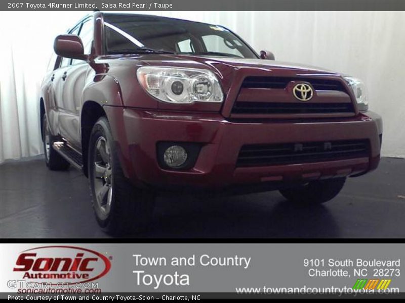 Salsa Red Pearl / Taupe 2007 Toyota 4Runner Limited