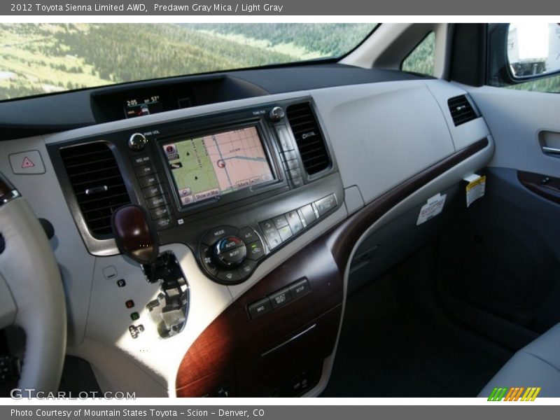 Predawn Gray Mica / Light Gray 2012 Toyota Sienna Limited AWD