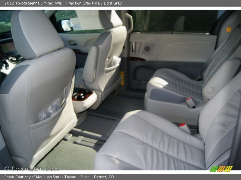 Predawn Gray Mica / Light Gray 2012 Toyota Sienna Limited AWD